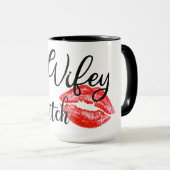 Mug Bouteille de café Wifey (Devant droit)