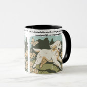 Mug Bouteille de chien sage (Devant droit)
