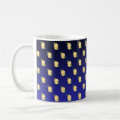 Mug Bouteille de citron juteuse sur dégradé bleu (Gauche)