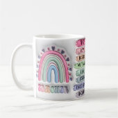 Mug Bouteille de conception 3d pour enseignants (Gauche)
