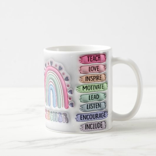 Mug Bouteille de conception 3d pour enseignants (Droite)