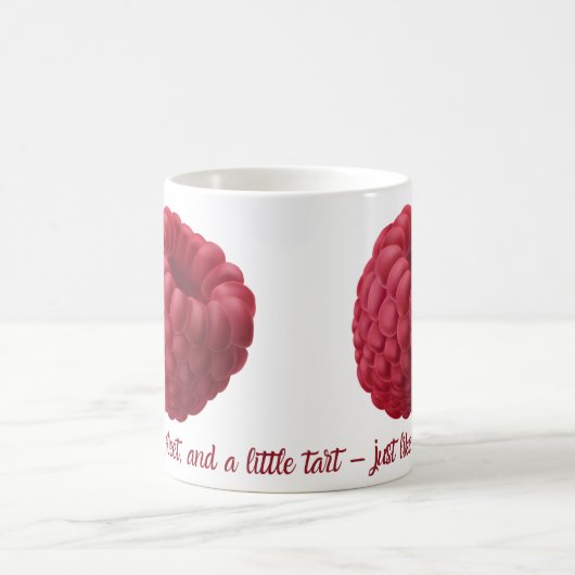 Mug Bouteille de conception framboise (Centre)