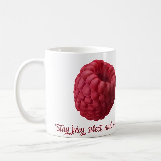 Mug Bouteille de conception framboise (Gauche)