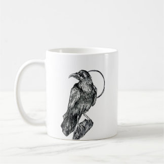 Mug Bouteille de Dessin de corbeau