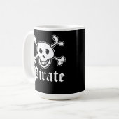 Mug Bouteille de drapeau pirate avec conception du crâ (Devant gauche)