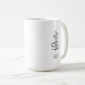 Mug Bouteille de fleur de signe de cancer (Devant droit)