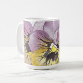 Mug Bouteille de fleurs d'aquarelle (Devant gauche)