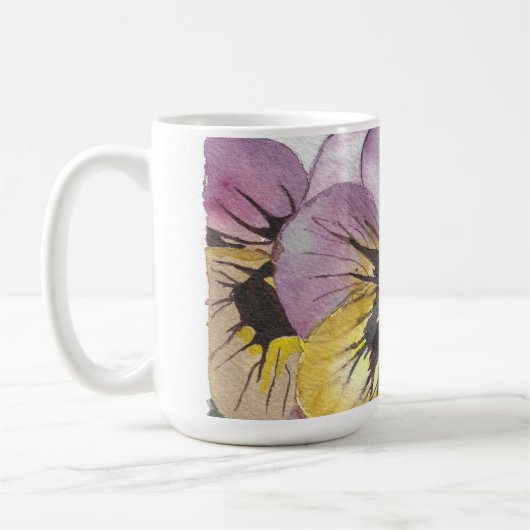 Mug Bouteille de fleurs d'aquarelle (Gauche)