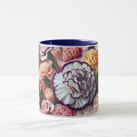 Mug Bouteille de fleurs de carnation (Centre)