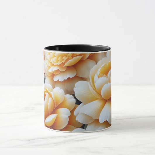 Mug Bouteille de fleurs d'or (Centre)