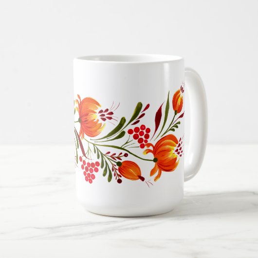 Mug Bouteille de fleurs d'orange (Devant droit)