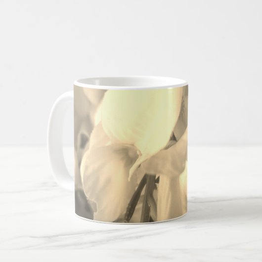 Mug Bouteille de fleurs vintages (Devant gauche)