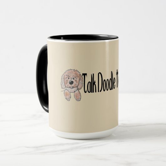 Mug Bouteille de Goldendoodle (Devant gauche)