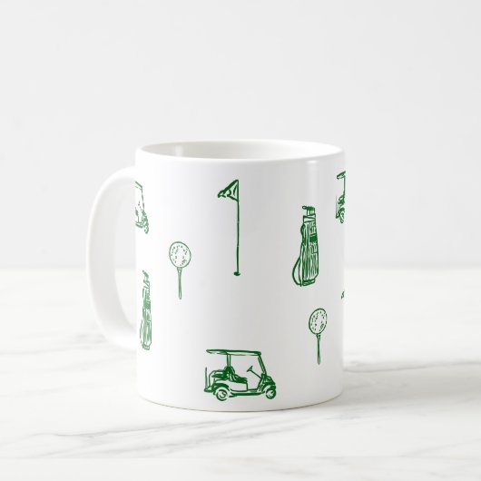 Mug Bouteille de golf (Devant gauche)