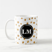 Mug Bouteille de Monogram Parties scintillant or (Gauche)