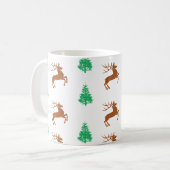 Mug Bouteille de Noël de cerfs (Devant gauche)