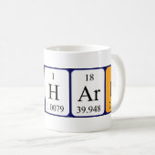 Mug Bouteille de nom de table périodique Bernhard (Devant droit)