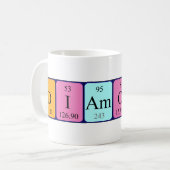 Mug Bouteille de nom de table périodique diamant (Devant gauche)
