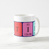 Mug Bouteille de nom de table périodique Gautier (Devant droit)