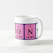 Mug Bouteille de nom de table périodique Ivonne (Devant droit)