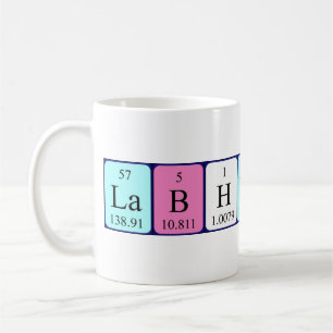 Mug Bouteille de nom de table périodique Lab Heroine