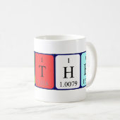 Mug Bouteille de nom de table périodique Walther (Devant droit)
