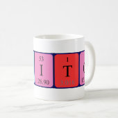 Mug Bouteille de nom de table périodique Yuito (Devant droit)