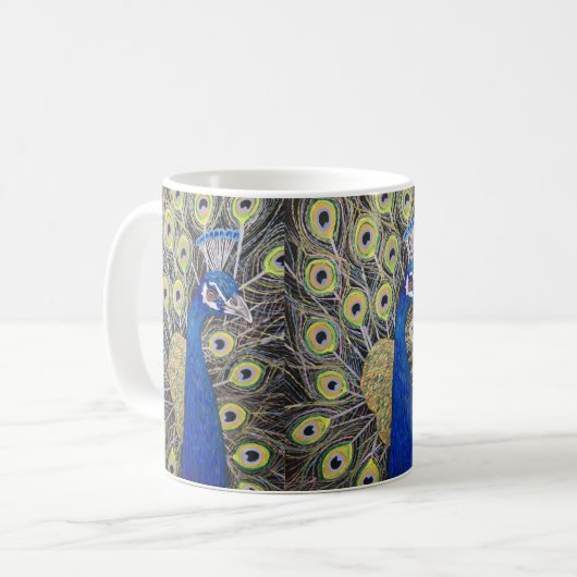 Mug Bouteille de paon (Devant gauche)