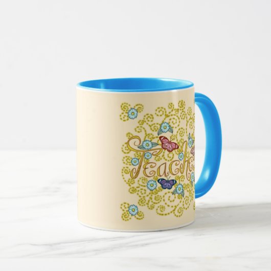 Mug Bouteille de papillon (Devant droit)