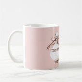 Mug Bouteille de parfum en bronze blanc rose Beauté (Gauche)