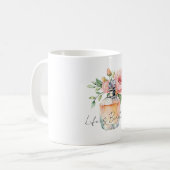 Mug Bouteille de parfum Pretty Peach Roses (Devant gauche)