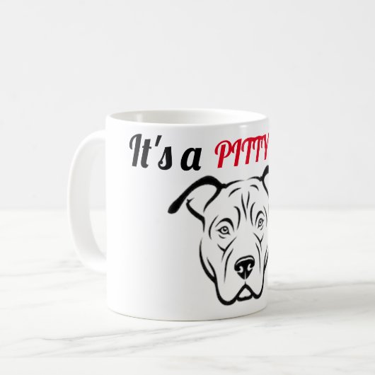 Mug Bouteille de Pitbull (Devant gauche)