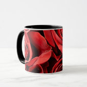 Mug Bouteille de Rose rouge (Devant gauche)