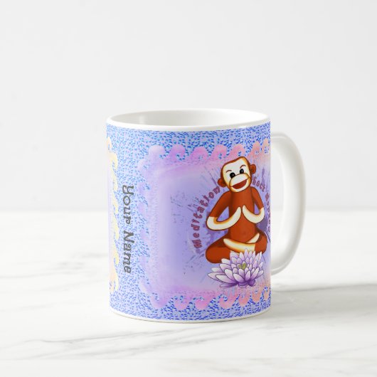 Mug Bouteille de singe de Lotus Sock (Devant droit)