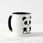 Mug Bouteille de thé avec image panda (Devant gauche)