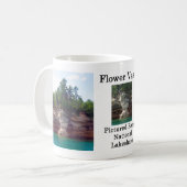 Mug Bouteille de vase de fleurs (Devant gauche)