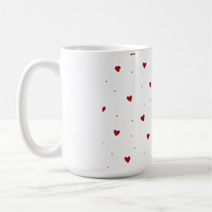 Mug Bouteille d'eau à cœurs arc-en-ciel colorés de bon