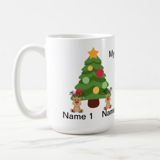 Mug Bouteille d'eau de Noël (Gauche)