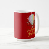Mug Bouteille d'eau isolée motivationnelle (Devant droit)