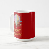 Mug Bouteille d'eau isolée motivationnelle (Devant gauche)