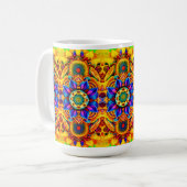 Mug Bouteille d'eau Mandala Bleu (Devant gauche)