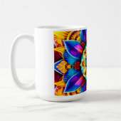 Mug Bouteille d'eau Mandala Bleu (Gauche)