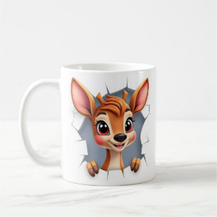 Mug Bouteille d'enveloppement de cerf 3d, conception d