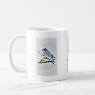 Mug Bouteille d'oiseau bleu pour les amateurs de faune