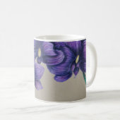 Mug Bouteille d'orchidées violettes (Devant droit)