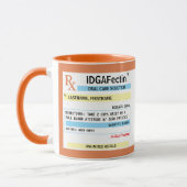 Mug Bouteille d'ordonnance Gag amusant cadeau (Gauche)