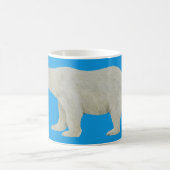 Mug Bouteille d'ours polaire sur Bleu (Centre)