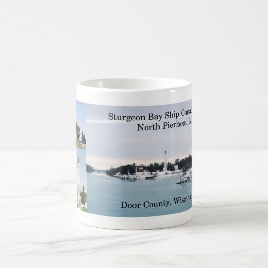 Mug Bouteille du canal de navigation de Sturgeon Bay (Centre)