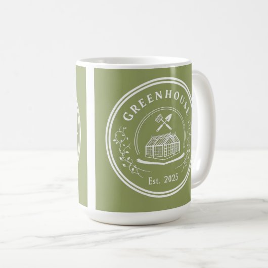 Mug Bouteille du jardin de serres (Devant droit)