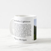 Mug Bouteille du phare de Marquette Harbour (Devant gauche)